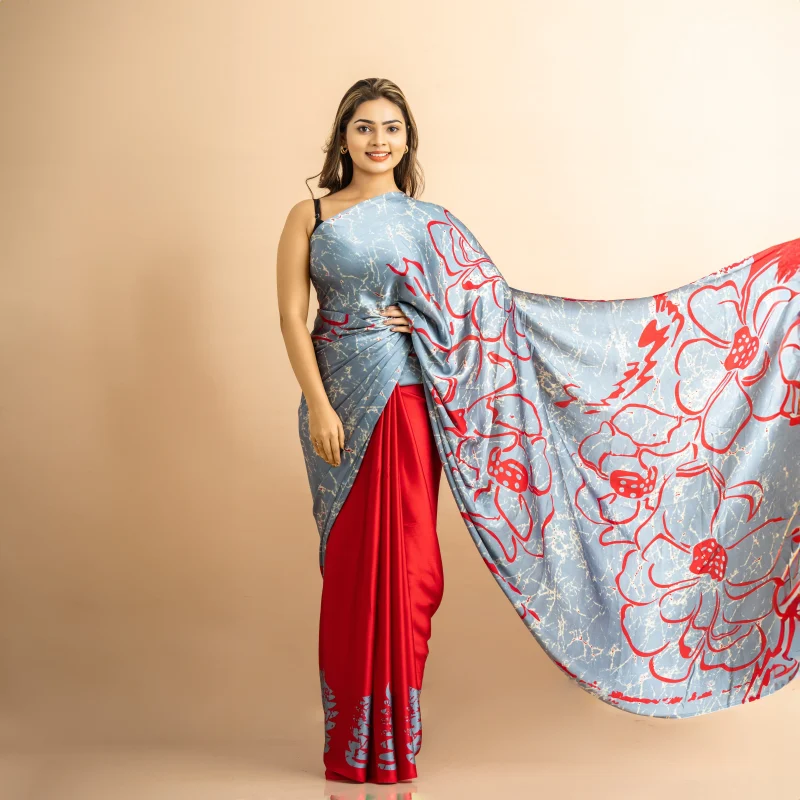 Bali Silk Saree - SB0025 - Image 4