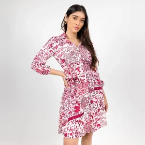 Elegant Printed Tunic Dress