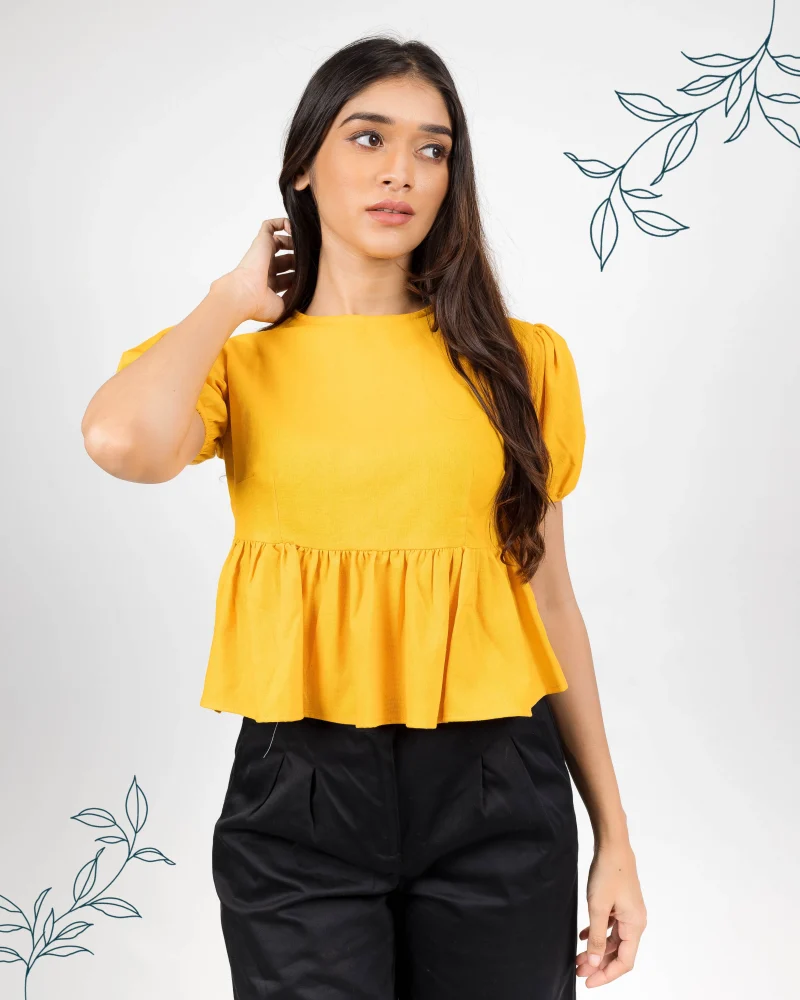 Timeless Peplum Top - Image 2