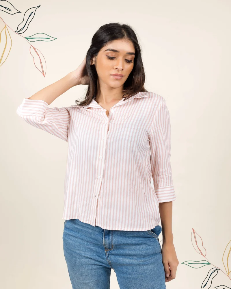 striped button-down shirt - Image 5