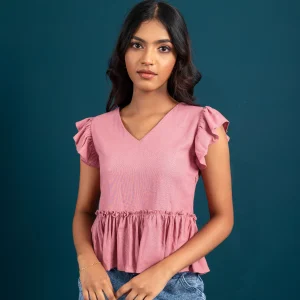 Flutter Peplum Top
