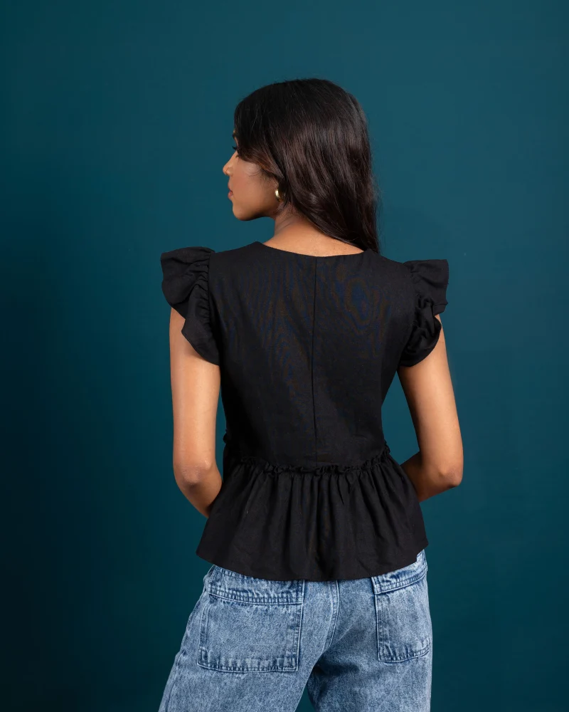 Flutter Peplum Top - Image 6