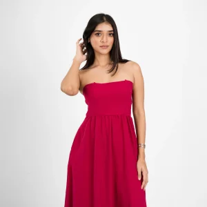 Bandeau Midi Dress