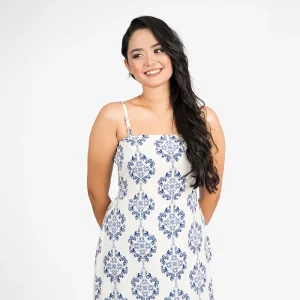 Timeless Printed Strappy Maxi Dress